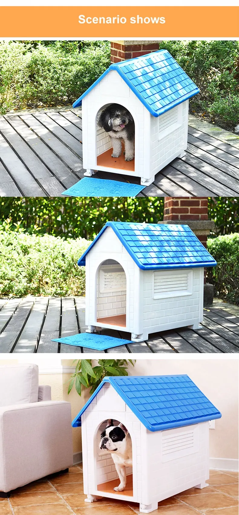 Custom handmade wooden small animals dog houses dog crate furniture