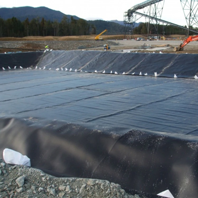 HDPE LDPE LLDPE Plastic Sheeting Roll 1mm 1.5mm 60 Mil Liner Geomembrane Polyethylene Sheet Pond for Fish