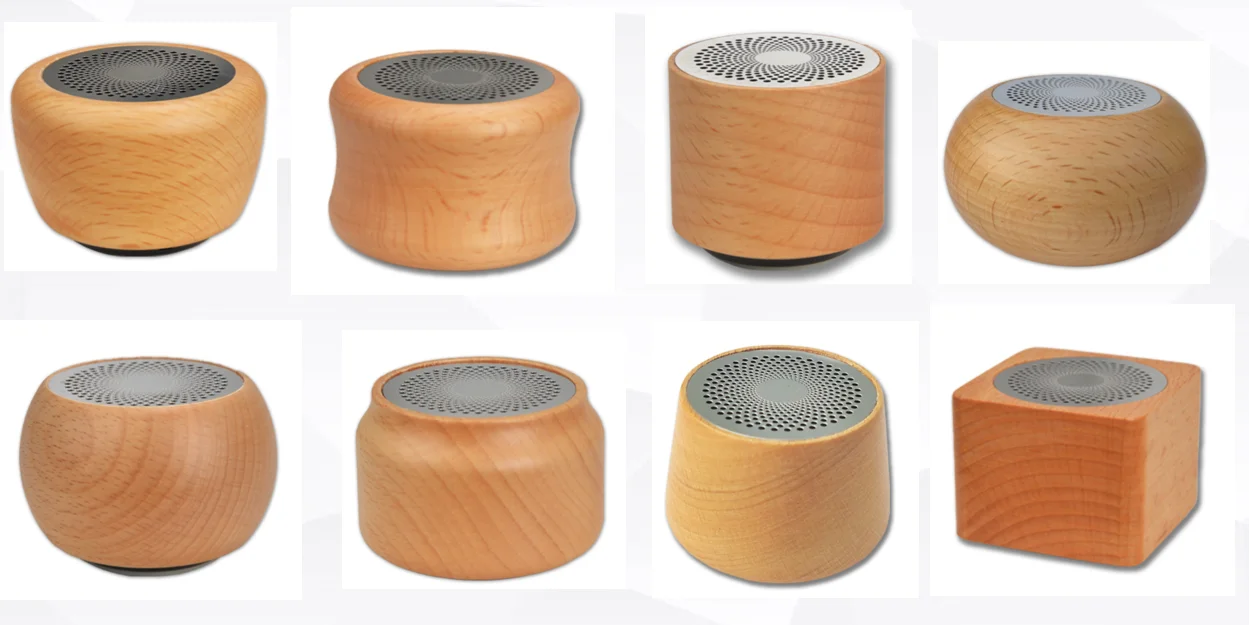 Portable Blue tooth Music Sound Equipment Amplifiers Speaker Mini Wireless Professional BT Wooden Speakers