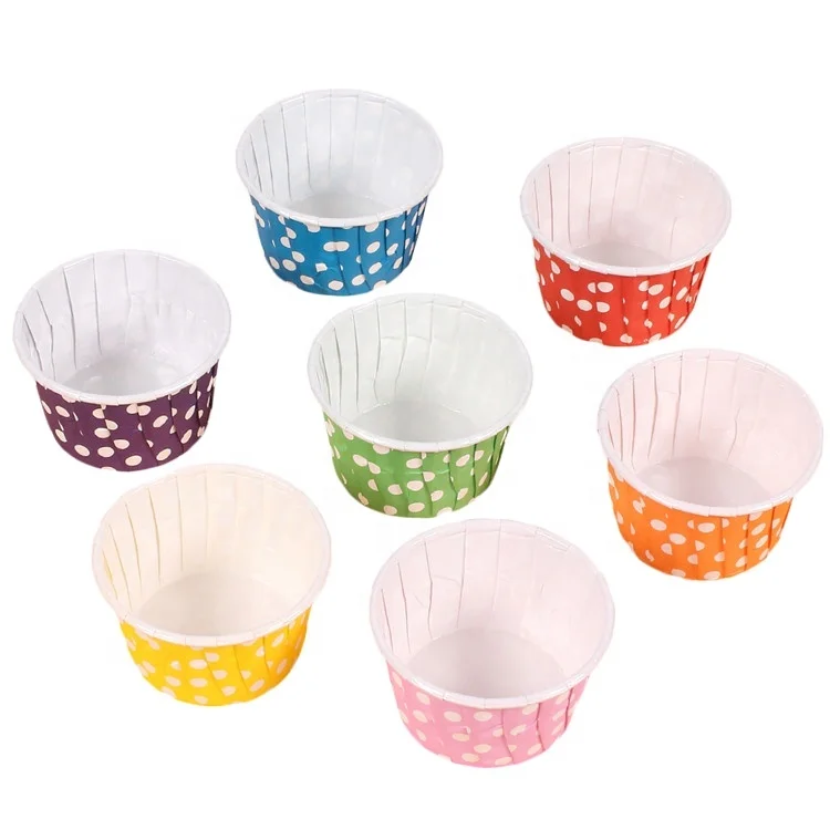
50PCS Mini Cupcake Liners Paper Round Cake Baking Cups Muffin Cases Home Party Wedding Caking Tools 