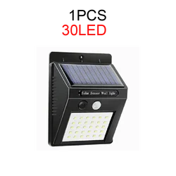 Уличный настенный светильник на солнечной батарее с датчиком движения