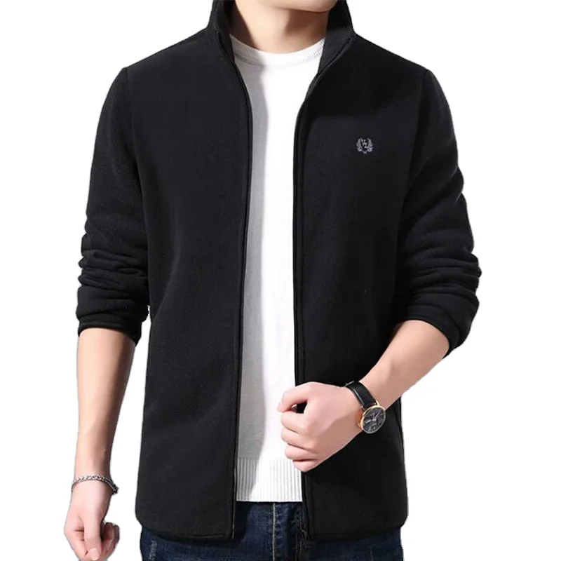 Customized Warm Comfortable zip Sherpa Jacket Winter Polyester Custom Winter Fleece Jacket Men sports winter jacket