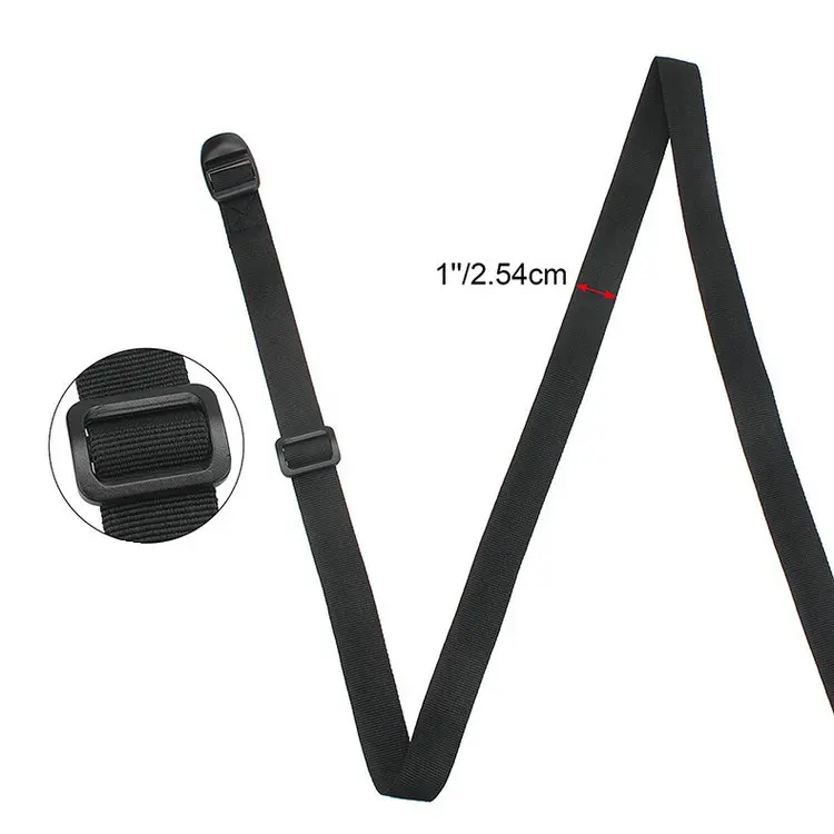 Customized adjustable backpack luggage packing webbing binding strap with ladder lock buckle