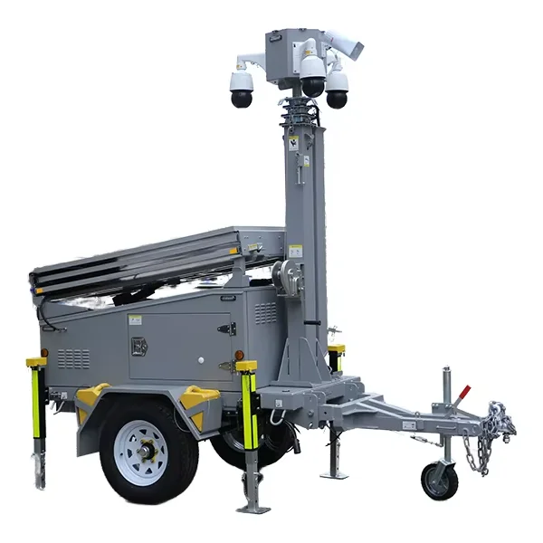 Mobile Solar CCTV Trailer