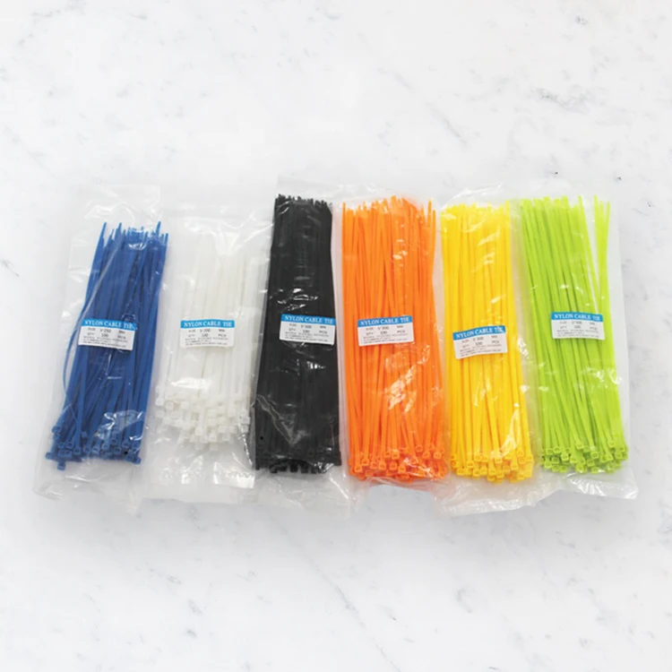 4.8x200mm China factory wholesale custom production of various high quality nylon cable ties