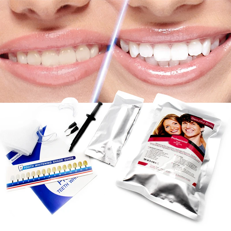 Beautiful Smile 2 People Gum Protector Cheek Retractor Whitening Gel Teeth Professional Teeth Whitening Kit For Salon Office