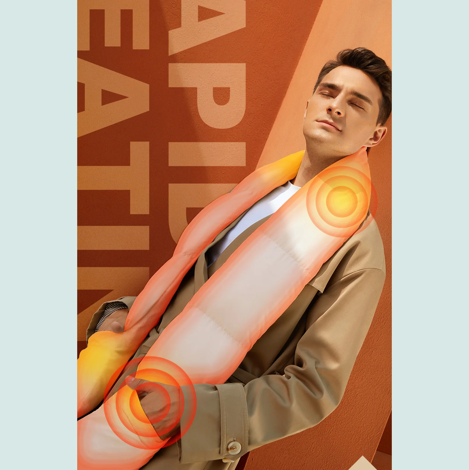 Customized Fashion Warm Neck hands Wrap Usb Winter Scarfs Comfortable stylish Heating Scarf For Man and Women