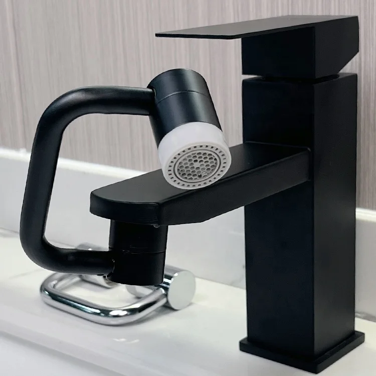 Rotatable Multifunctional Extension Faucet Aerator 1080 Degree Swivel Robotic Arm Water Filter Sink Water Tap Sink Fit Robinet