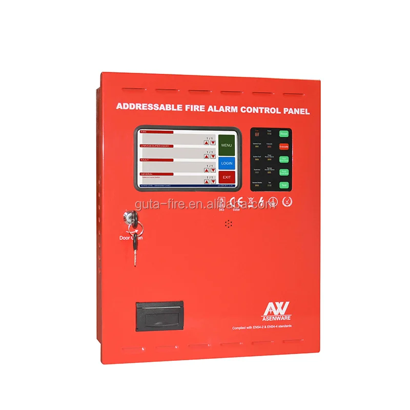 EN54-2 standard Asenware addressable fire alarm system with with GSM function