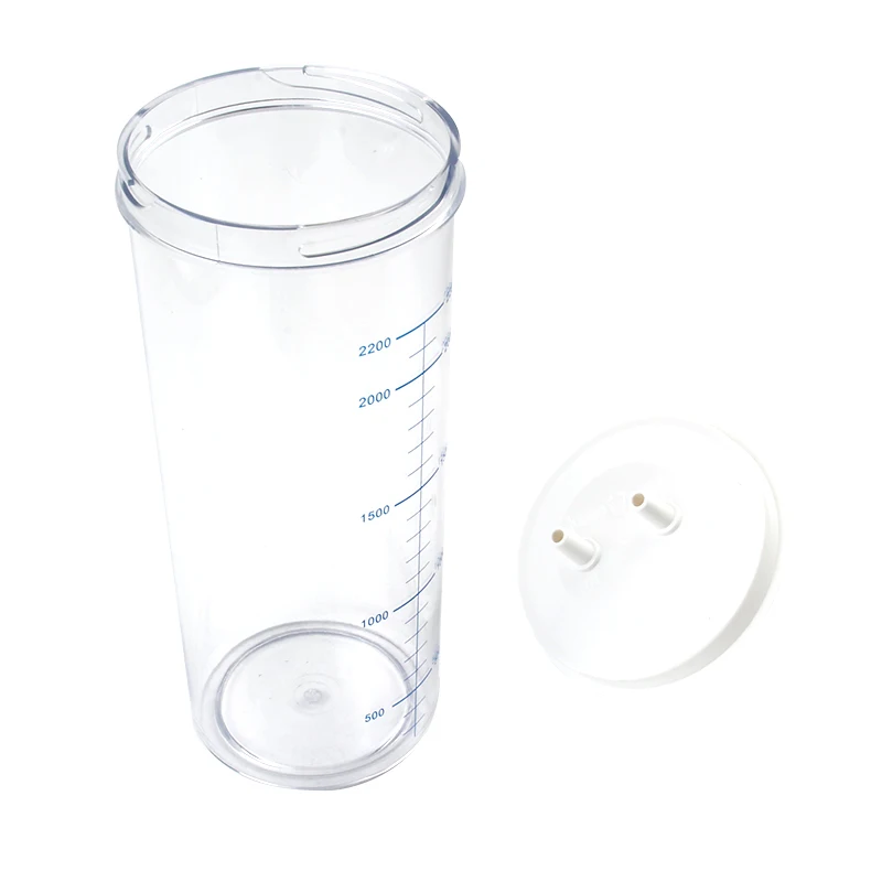 MEDEASE Hospital Supply Bottle For Regulator Suction 2l Medical Suction Bottle Use Vacuum Regulator Medical Vacuum Bottle