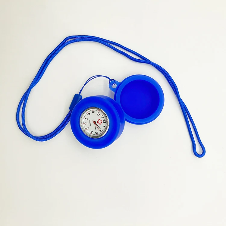 Promotion gift nurses breast watch silicone nurse watch jewelry box breast watch for nurse