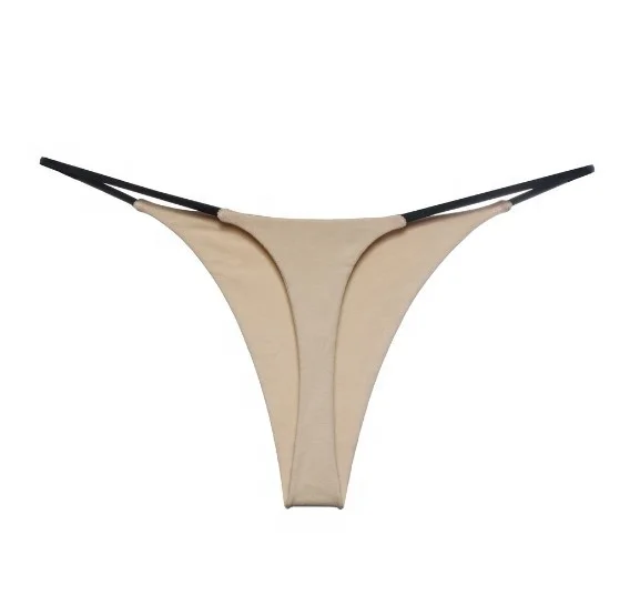 High Quality Low Price Sweat Wicking Anti Bacterial Cotton Printed Sexy Girls Photos Thong G String