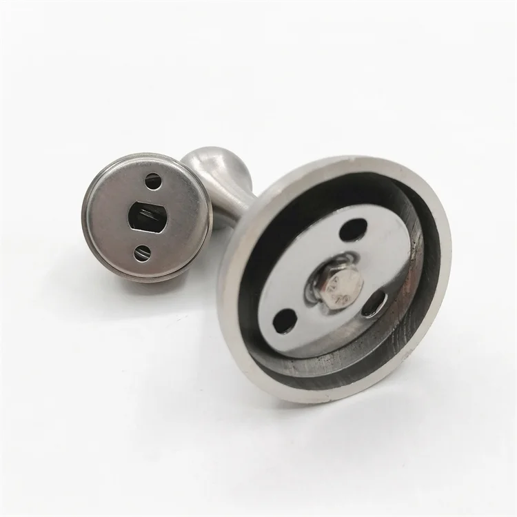 Heavy Duty Strong magnetic Force Hidden Satin Stainless Steel Door Stoppers Door Stop For Kitchen Home Office