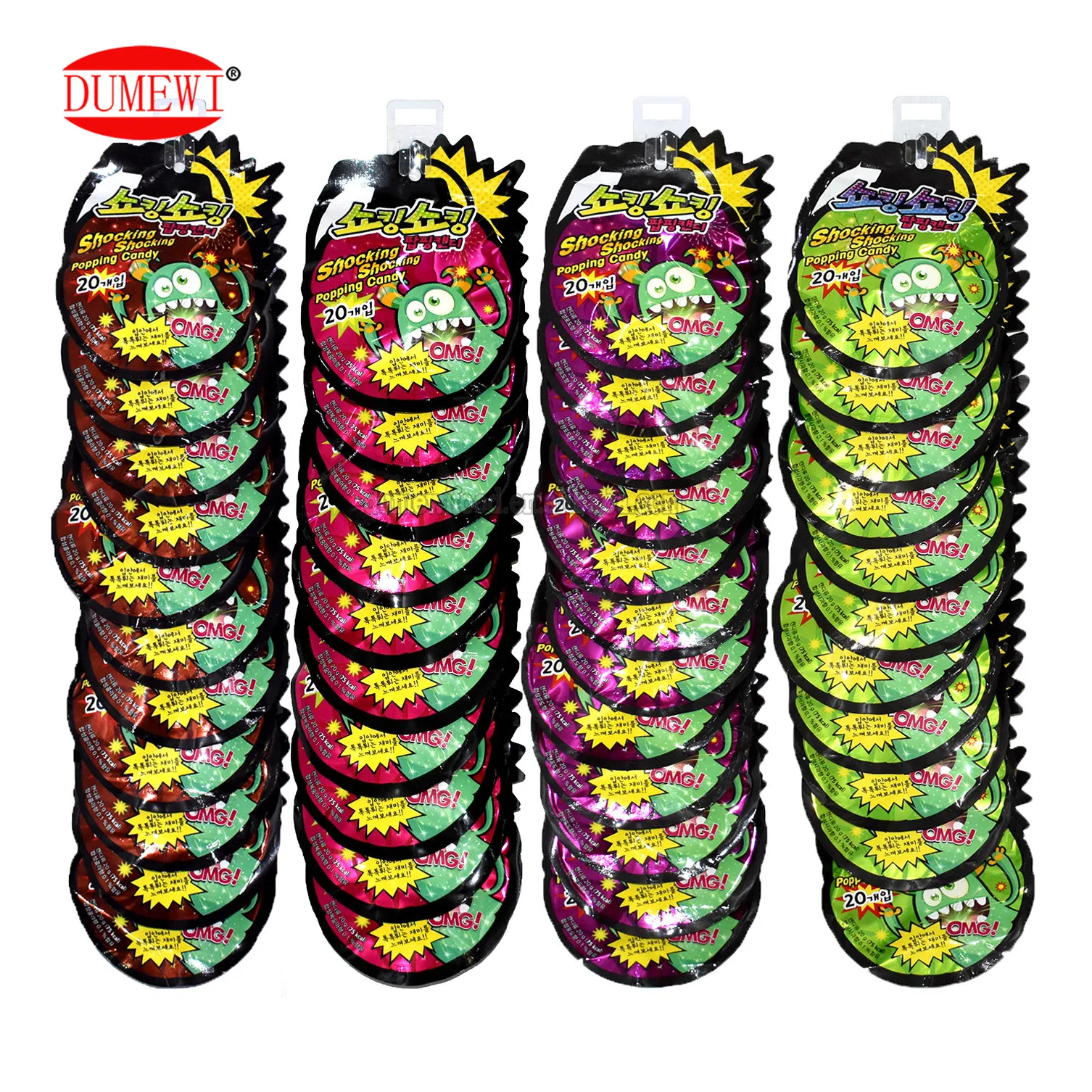 1g 20pcs mini colorful Fruity Magic Popping rock pop Candy