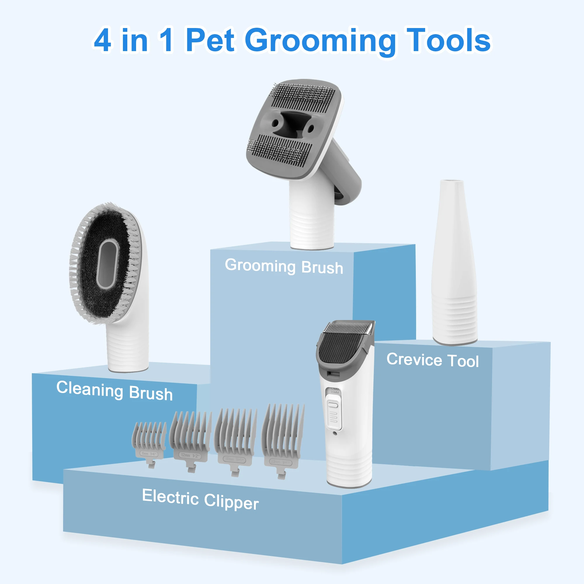 Pet Grooming Vacuum Kit Cleaning Brush Rabbit Groomer Produtos Set Professional Hair Remover For Dogs Cat Vacuum Cleaner Machine