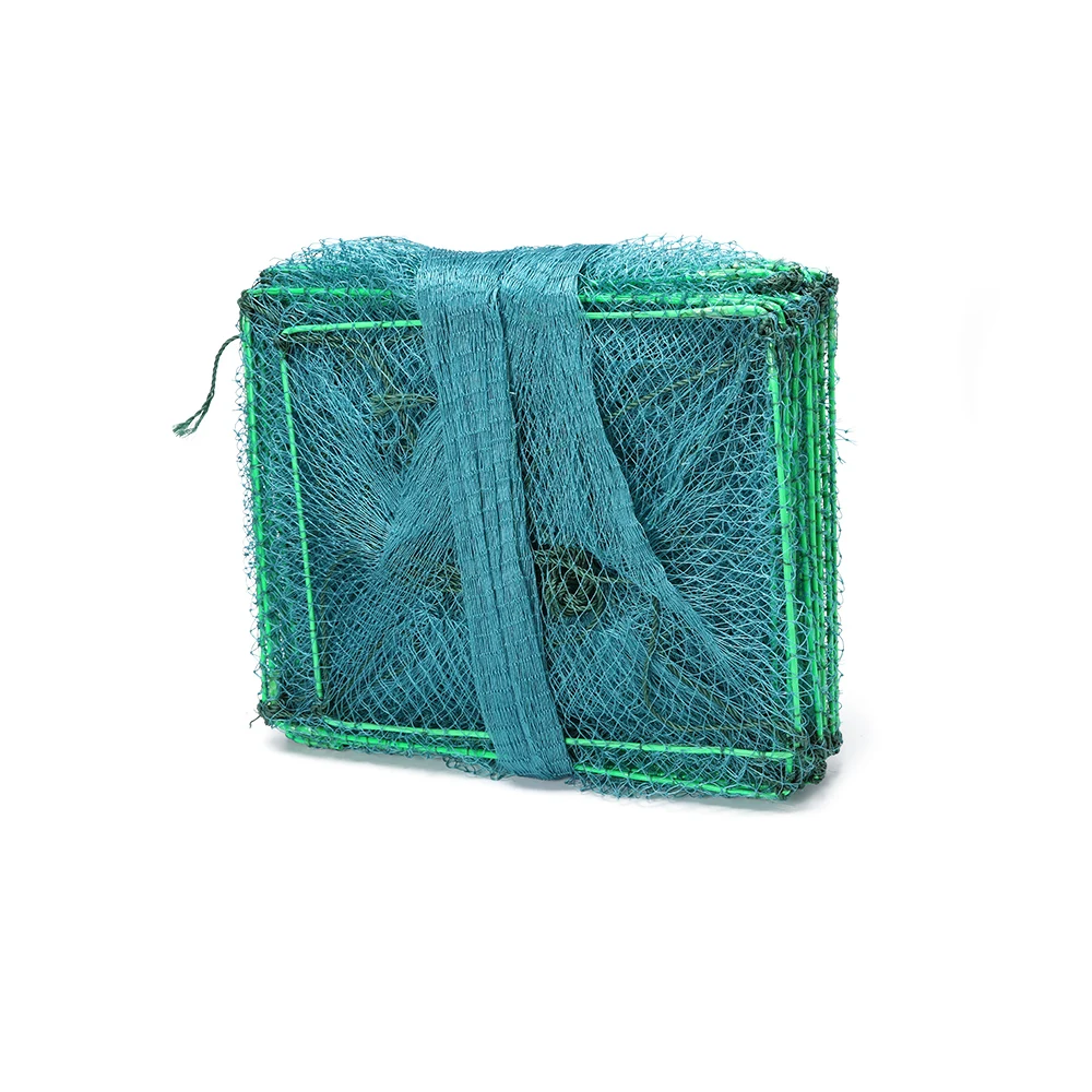 Классическая дизайнерская длинная рыболовная сеть ловушка для омаров дешевая прямоугольная Складная крабов произведенная в Китае