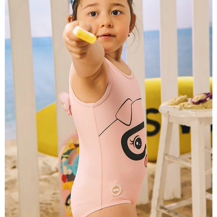 OEKO-TEX Standard 100 TOSWIM Eco-friendly Harmless Skin-care Anti-UV In-stock Custom Acceptable Baby Girl Swimwear