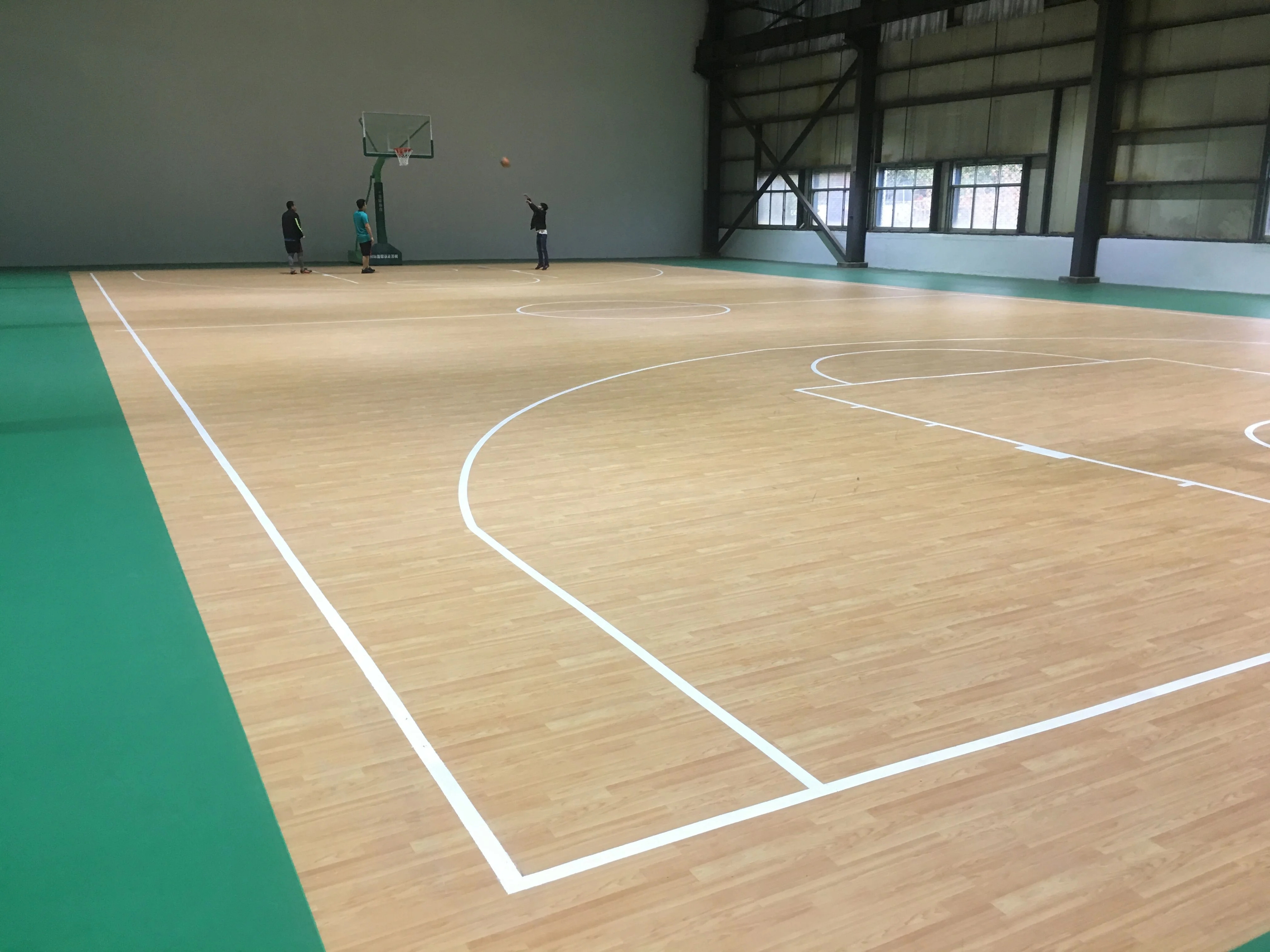 6.0mm PVC indoor maple sport floor for gym basketball court