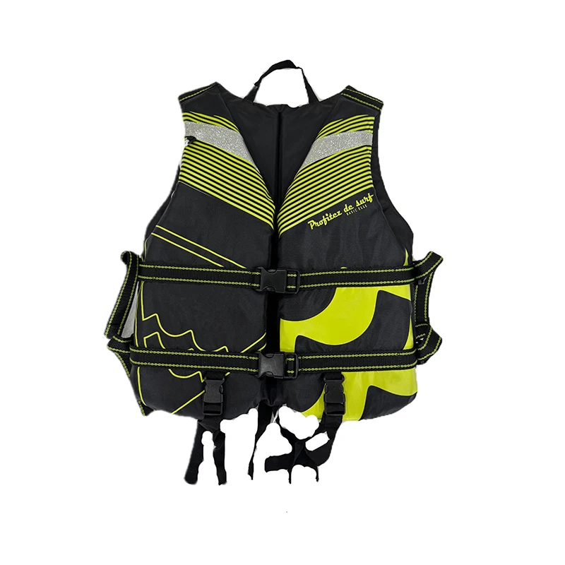 OEM Custom Manufacture Reliable Quality Nylon Black Red Life Jacket