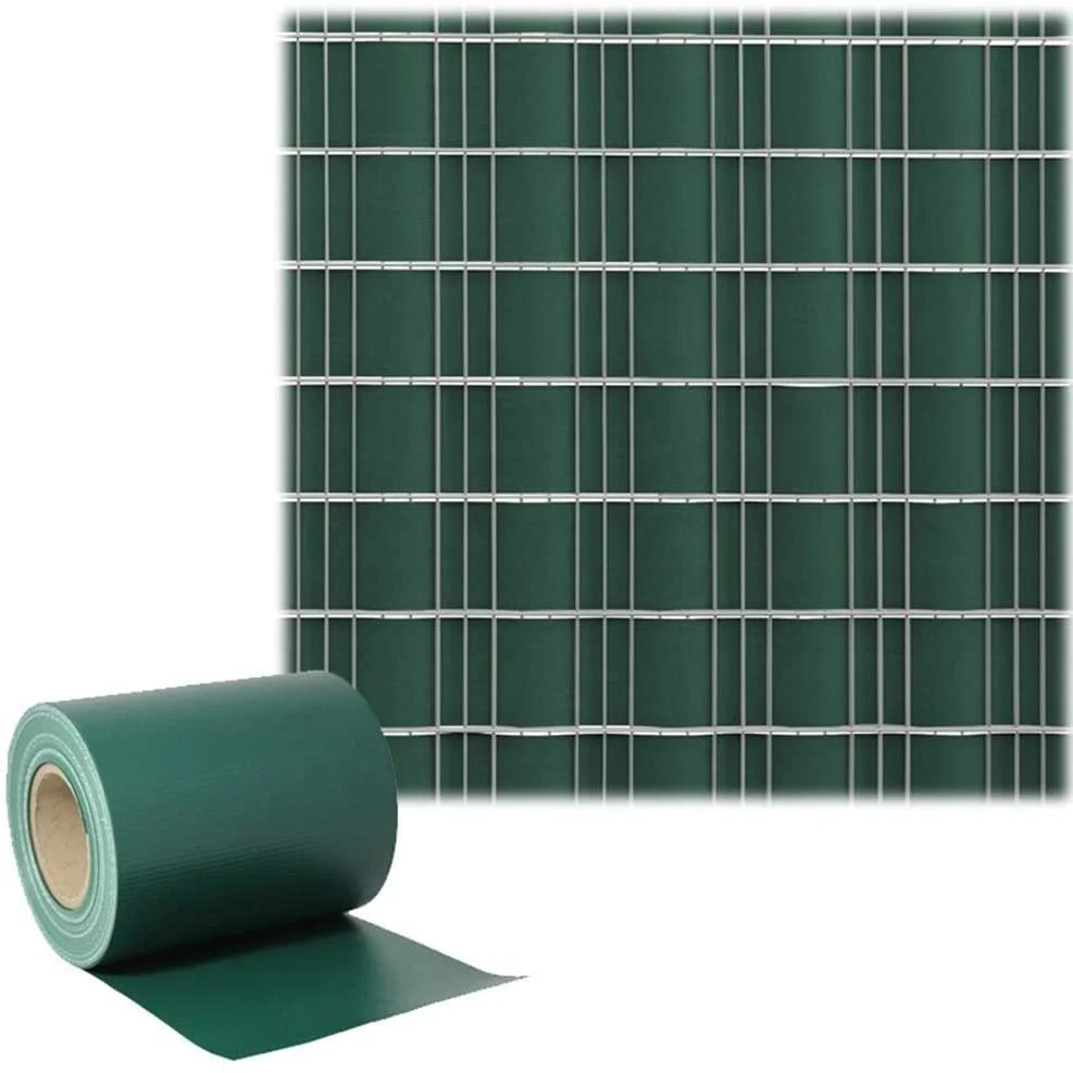 Double Rod Mats PVC Sight Protection Strips Tarp Roll Fence with Fixing Clips