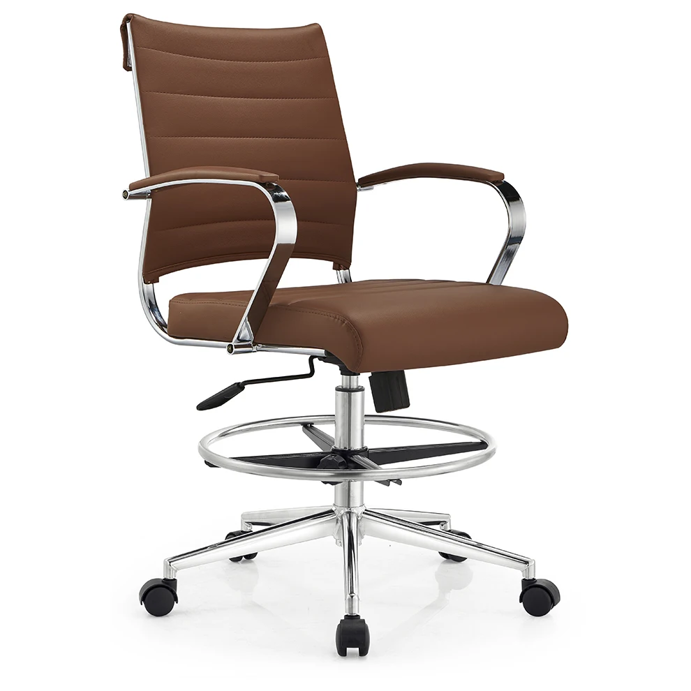 High Quality Leather Office Furniture Swivel Chair Leather High Back Office Chair