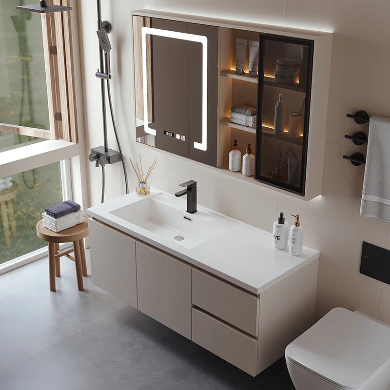 SONSILL Great quality luxury 2022 wall hung aluminum bathroom mirror cabinet with great light