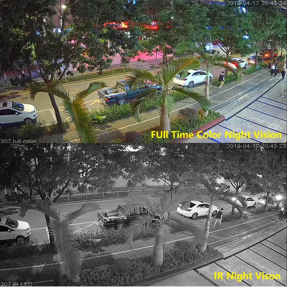 Full Color Tvi Cctv Dome 1080P Colorvu Surveillance Home Analog  Security Hd Camera For Indoor