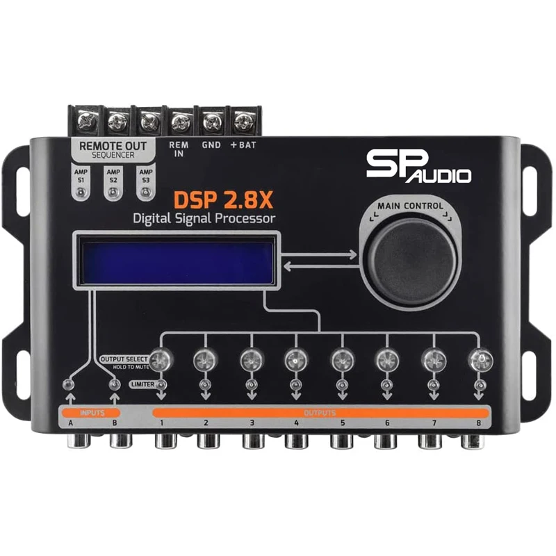 Высокое качество, 8 комплектов в партии, канала Dsp цифровых устройств процессор DSP автомобильный усилитель аудио процессор (1600522967153)
