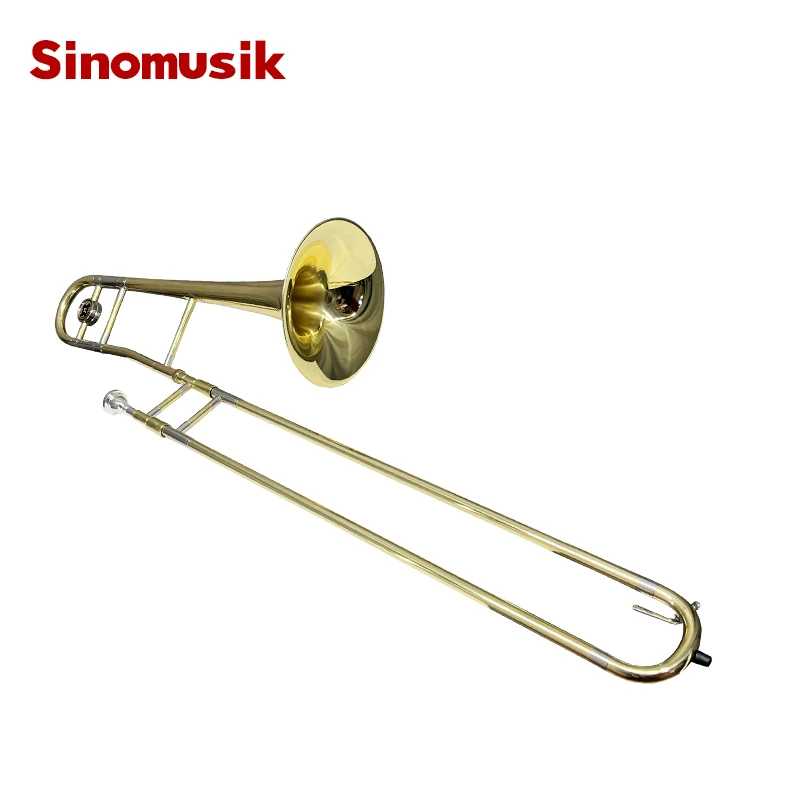 Sinomusik Professional Tenor Trombone Brass Instrument with Free Accessory