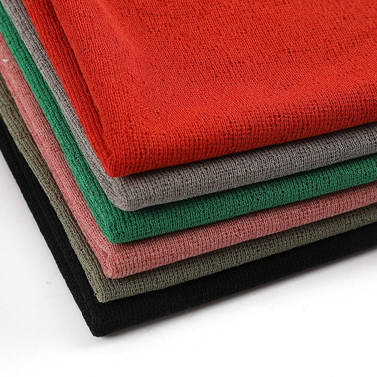 
Однотонная окрашенная трикотажная ткань из 100% хлопка и спандекса 