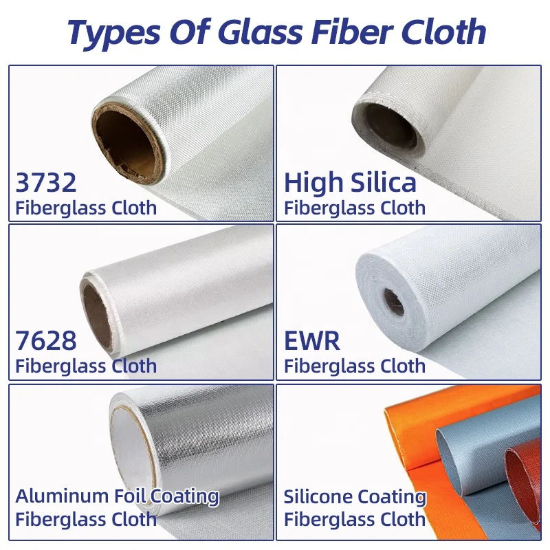 Manufacturer High Temperature Gray Silicone Coated Industrial Fiberglass Fabric Reinforced High Silica Glass Fiber cloth