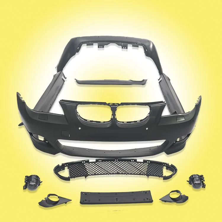 Hot sale PP Material  For BMW 5 series 2003-2010 E60 m-tech style body kit Front Rear Bumper Side Skirts Car bumper