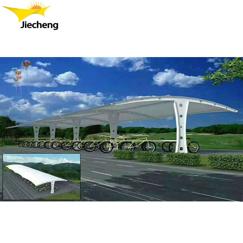 Discount waterproof shed parking canopy pvdf roof designs sun shade car port garage outdoor metal frame carport for car parking