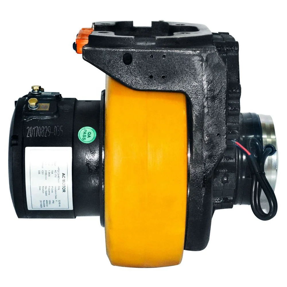 48 v  750 W Brushed DC Motor Horizontal Vertical Drive Wheel Assembly for AG V transportation