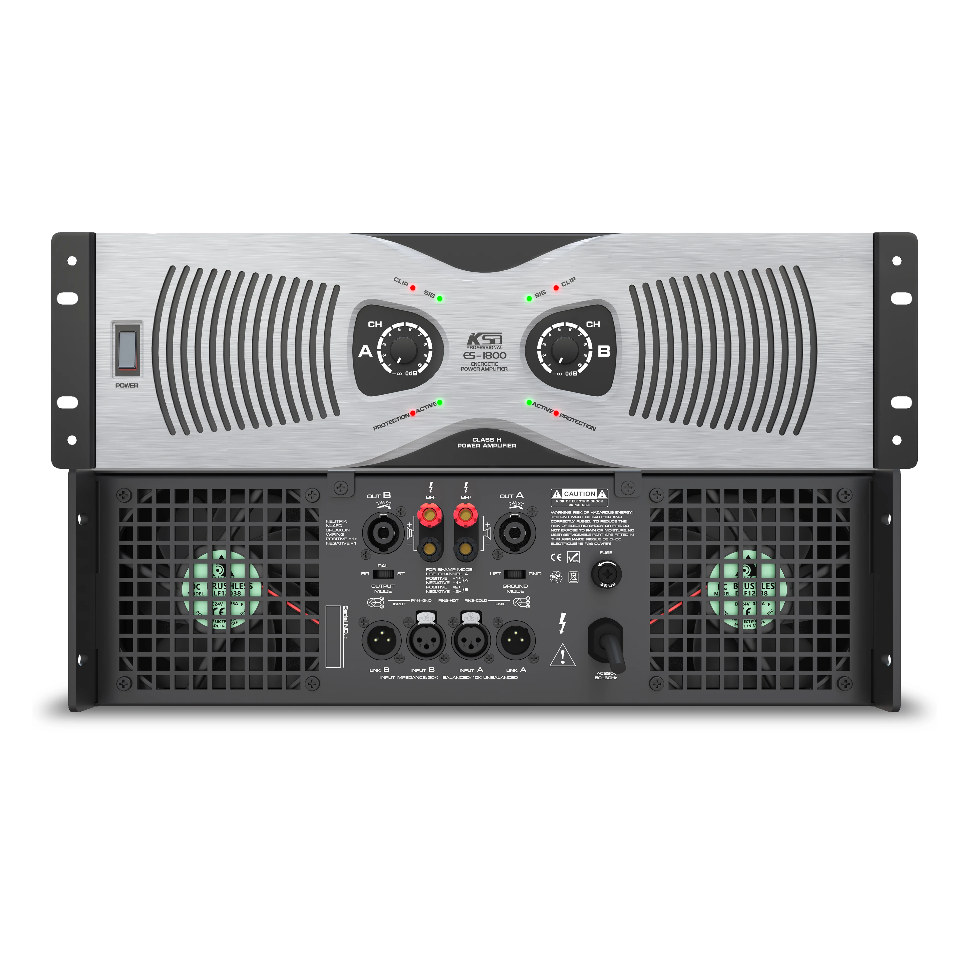 1800w 1500w 1350w OEM 2 Channel Best Power Concert Audio Professional Amplifier for Dj