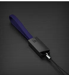 2021 nylon braid cord short Portable Keychain 0.75ft USB C Charger and sync Cable