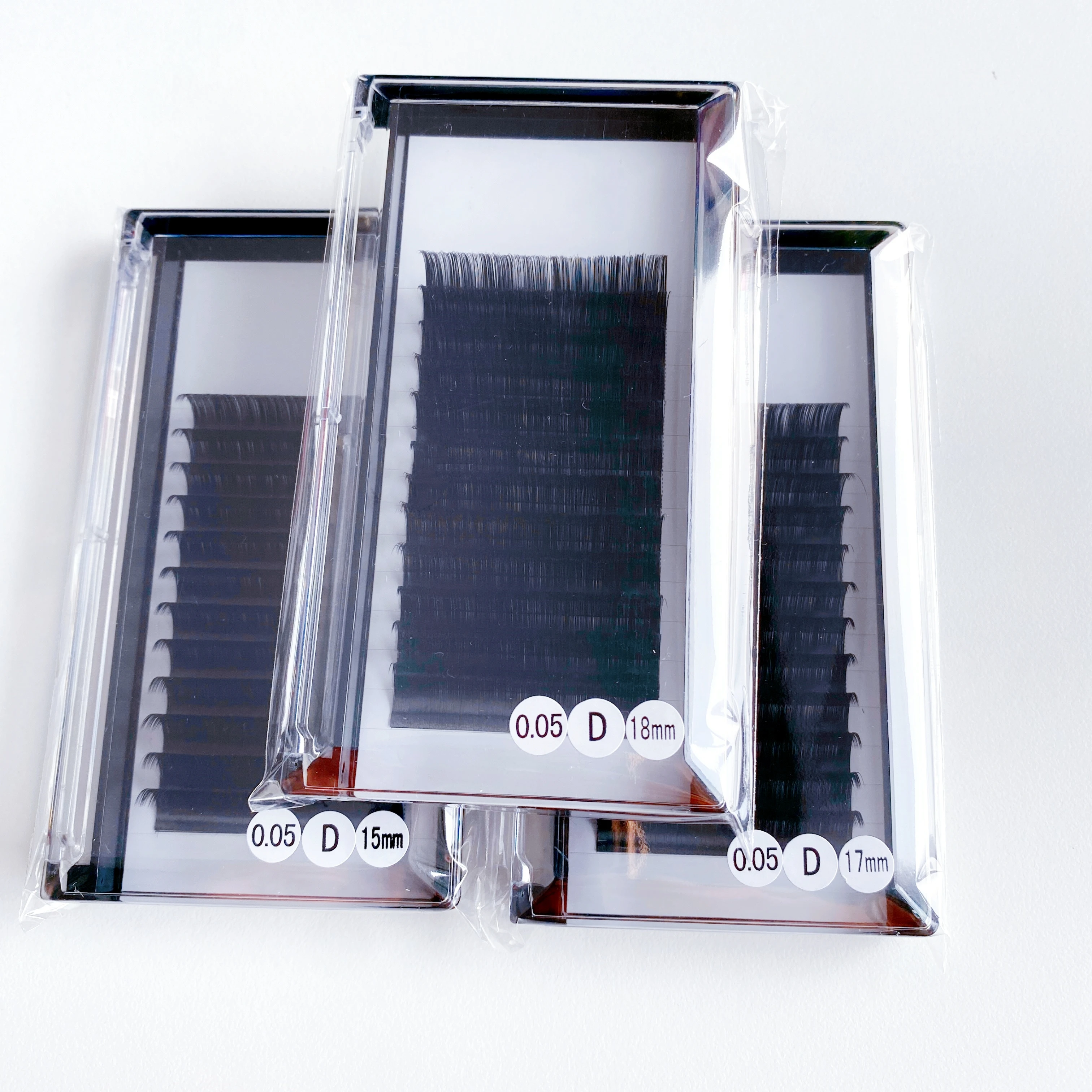 Wholesale classic hybrid volume mega silk 0.10 0.20mm matte black lash tray cashmere extensions c d cc dd curl eyelash