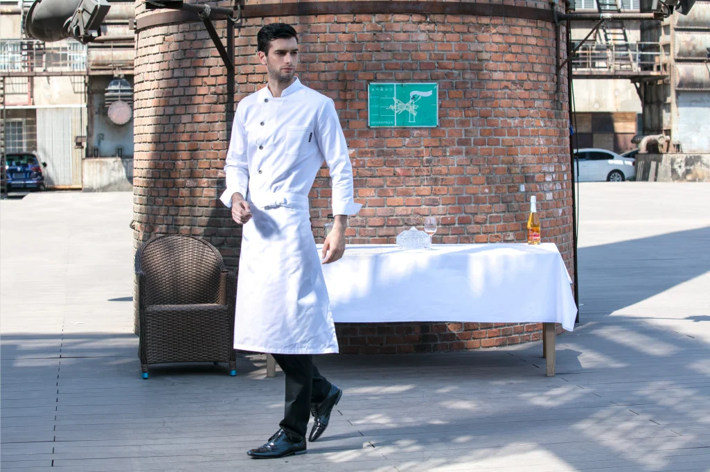 
CHECKEDOUT Fashion cook uniforms unisex uniforms cost-effective chefs jackets for the restaurant 