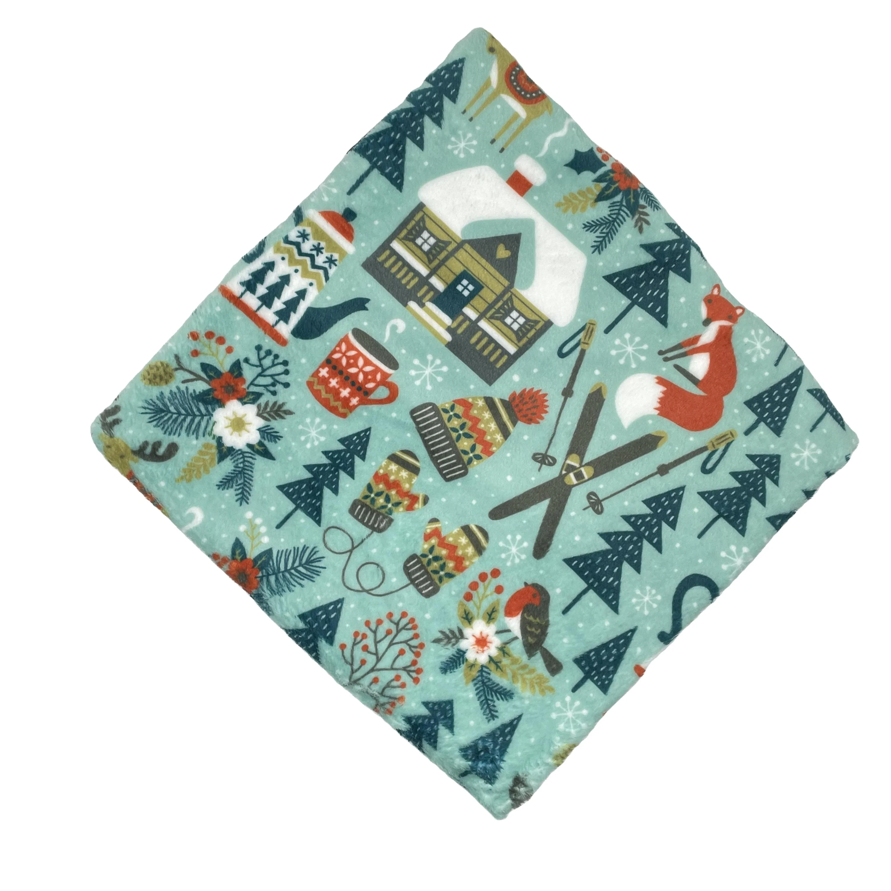 China wholesale custom digital printing minky fabric