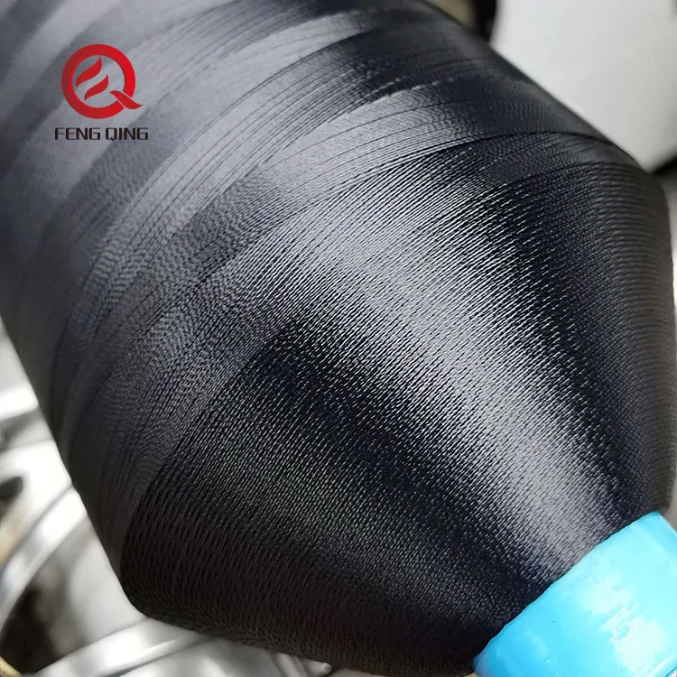 AA Grade 10% Oiled High Tenacity 150D/3 Polyester Thread in Bulk Bright Sewing Thread with king Spool 1kg/cone