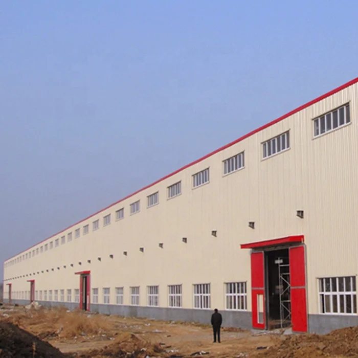 Structure Building Prefabricated  Material Metal Frame Warehouse/Workshop/Hangar Construction