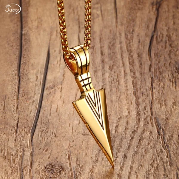 Fashion 2019 Man HIPHop Pendant High Quality Gold Filled Triangle Necklace
