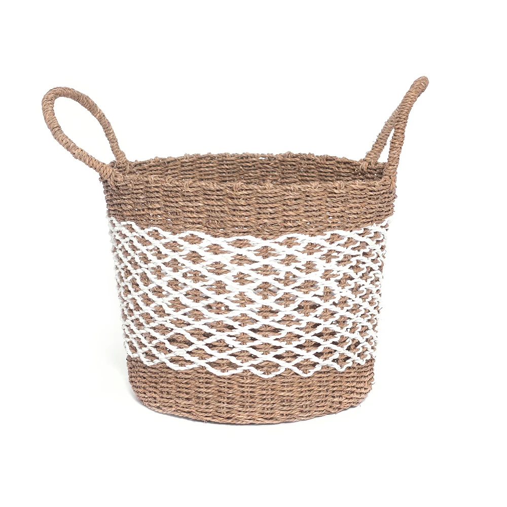 High Quality Wicker Picnic Basket Organizer Dirty Clothes Decorative Laundry Hamper With Handle