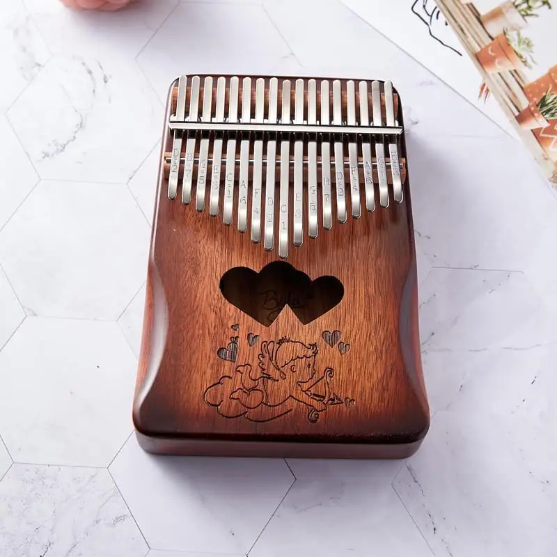 byla sparter kalimba choromatic brown instrument music acust