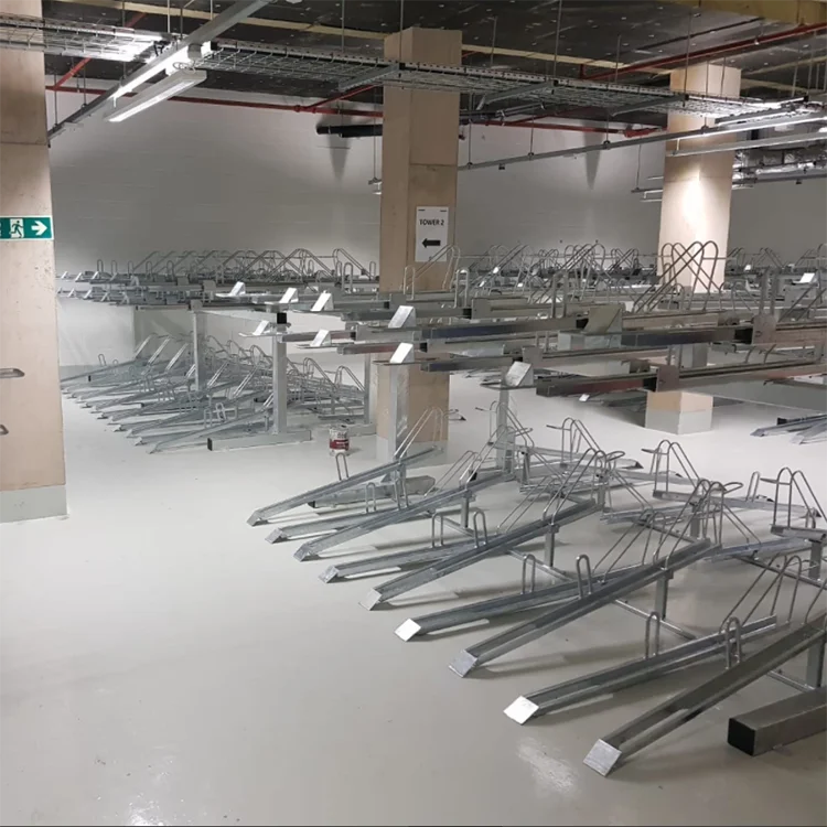 High Capacity Double-deck Bike Storage Parking Racks Bicycle Rack Stand