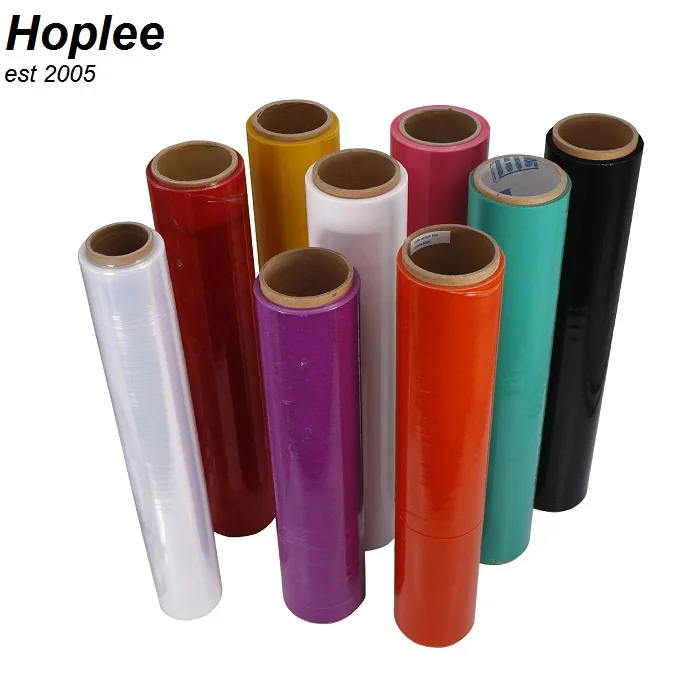 Colorful Plastic Stretch Film 10-30 Mic Thickness Wrap Products For Packaging
