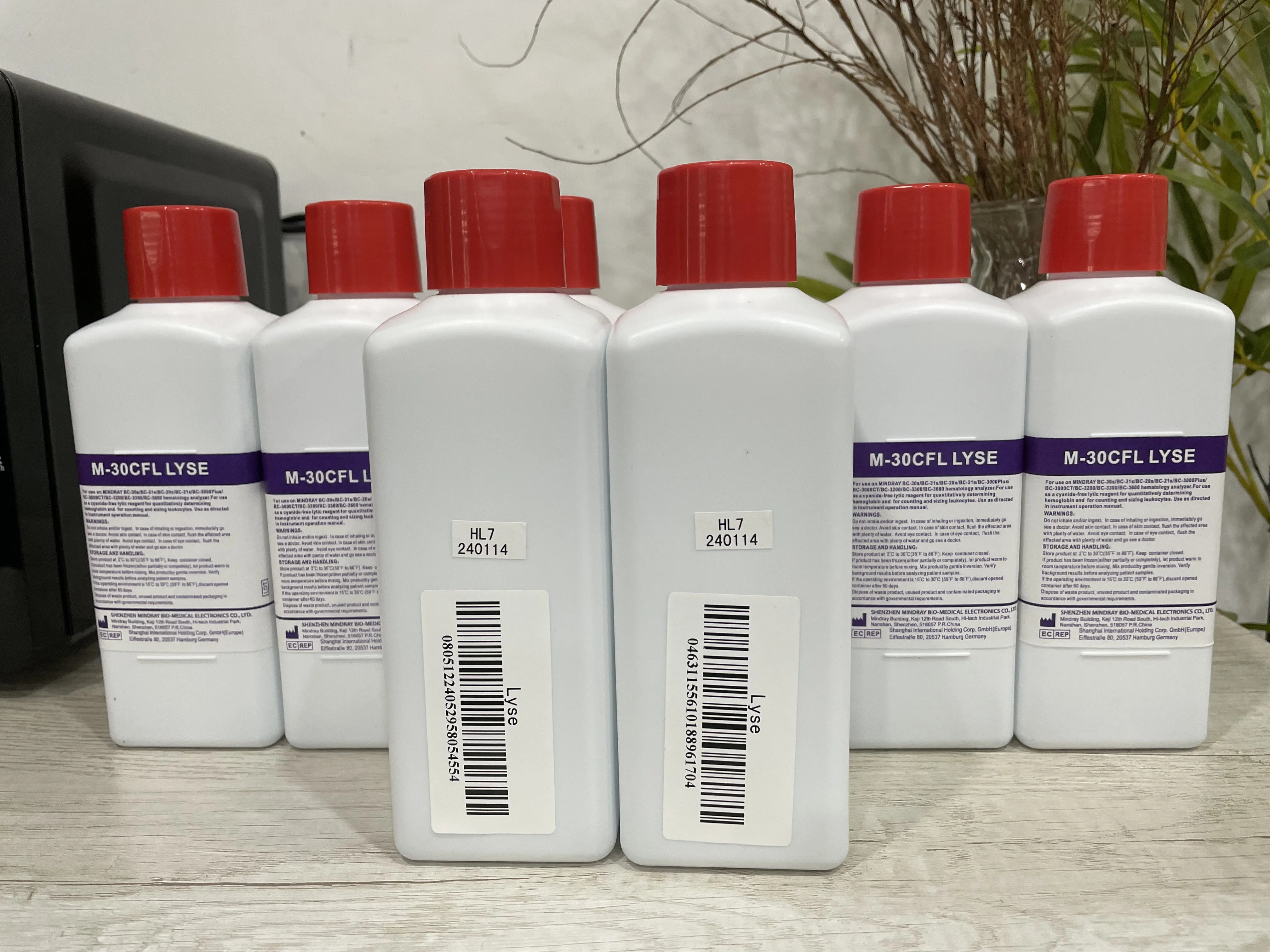 Mindray Compatible 3 Parts Hematology Reagents Lyse Diluent Probe Cleaner For BC10 BC20 BC30 Hematology Analyzer