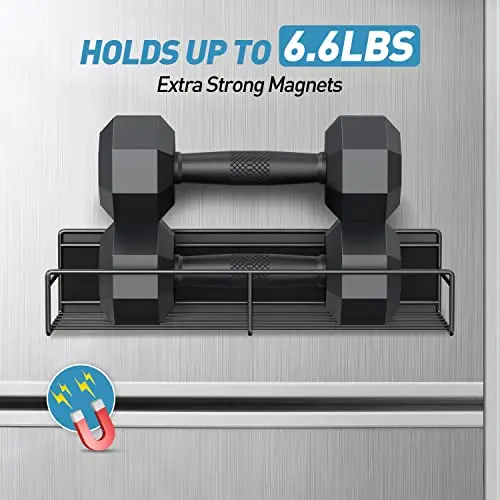 Magnetic Spice Rack Organizer 4 Pack Spice Magnet Shelf Seasoning Mounted Spice Racks for Refrigerator Saving