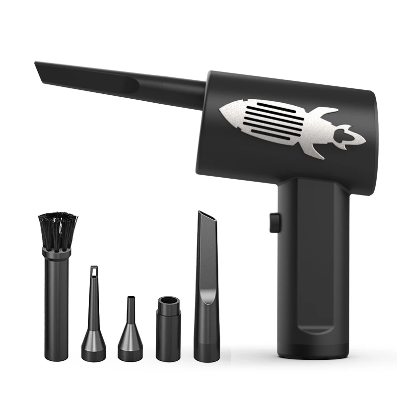 Compressed Air Duster For Computer Keyboard 40000 RPM USB Charging Mini Electric Cordless PC Car Cleaner Wireless Air Blower