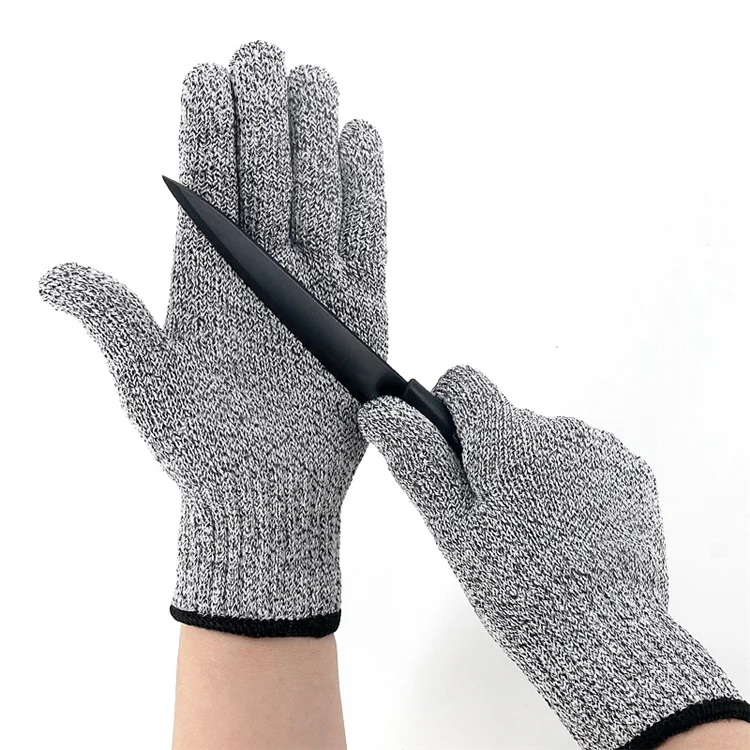 Cheap level 5 CE food grade kitchen anti cut hand gloves